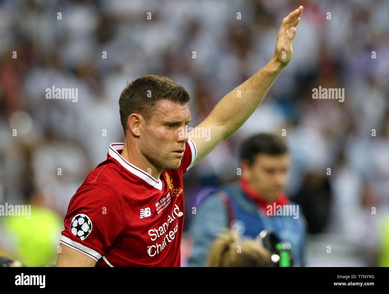James Milner de Liverpool en action au cours de la finale de la Ligue des champions de 2018 match contre le Real Madrid Banque D'Images