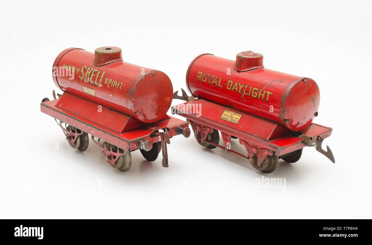 Ho gauge train wagons d'huile Banque D'Images