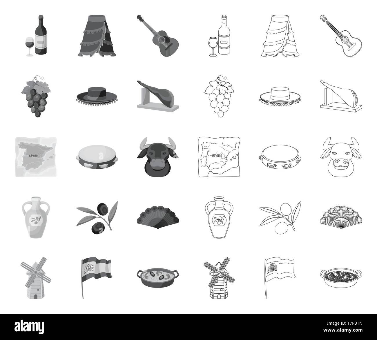 ,Acoustique,art,attraction,bouteille,direction,bull botte,collection,pays,Culture,design,ventilateur,flag,verre,flamenco,raisin,guitare, chapeau,tête,icône illustration,isolé,jambon,voyage,logo,matador,moulin,mono,plan,olive,olives,paella,set,population showplace,vue,jupe,signe,Espagne,Spanish,cote,tambourin,territoire,tourisme,voyage,traditions,web,vecteur vecteurs vecteur , vin Illustration de Vecteur