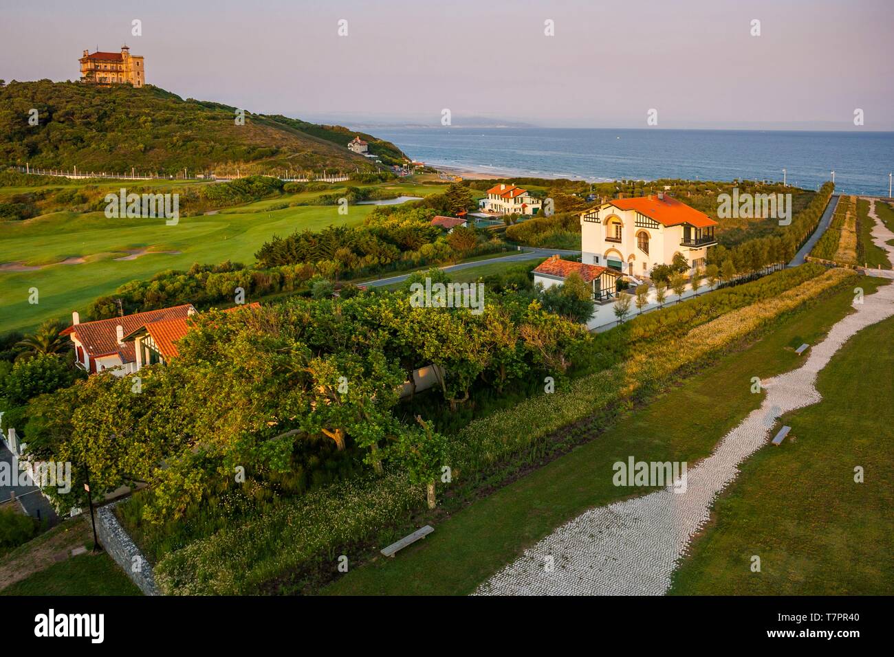 France, Pyrénées Atlantiques, pays de soleil, Biarritz, plage de la Milady Banque D'Images