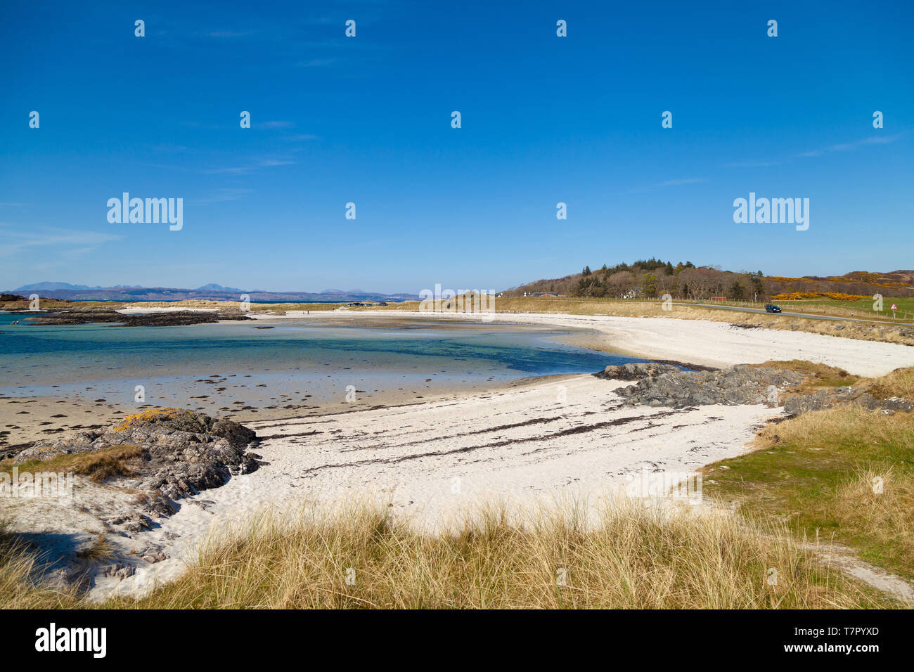 Silver Sands de Morar près de Mallaig Scotland. Banque D'Images