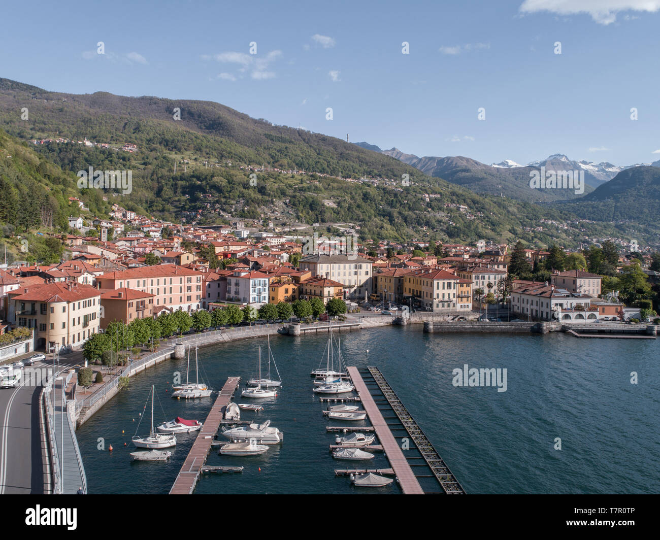Lac de Côme, le village de Dongo Banque D'Images