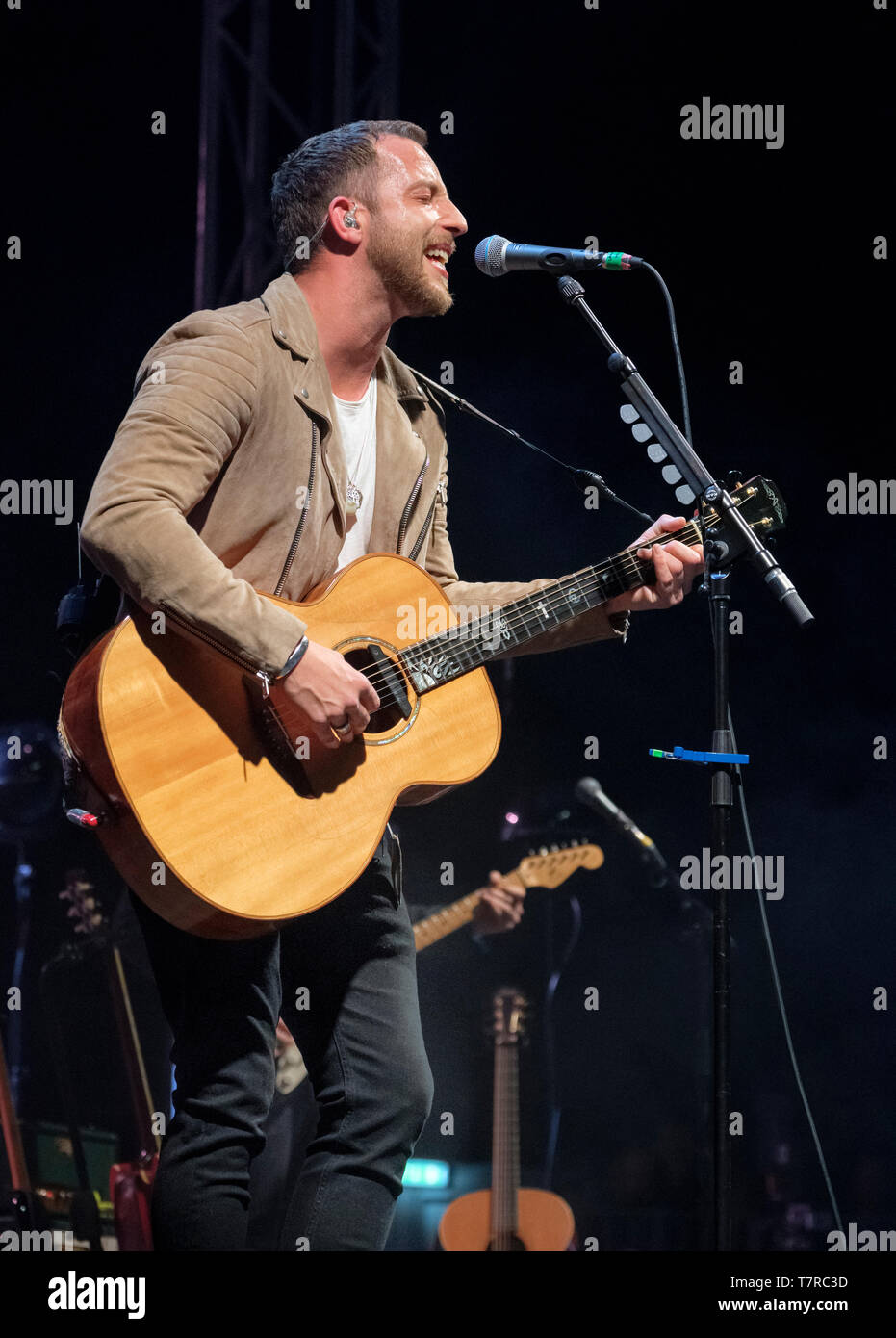 James Morrison se produisant au Cheltenham Jazz Festival, le 2 mai 2019 Banque D'Images