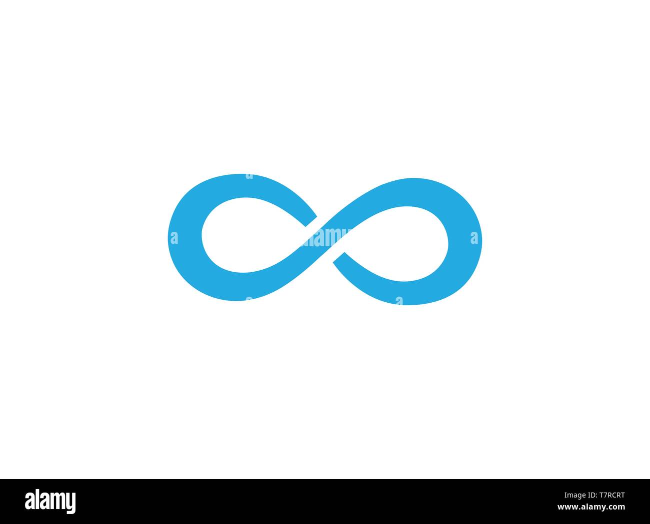 Blue route sinueuse pour logo design illustration Illustration de Vecteur