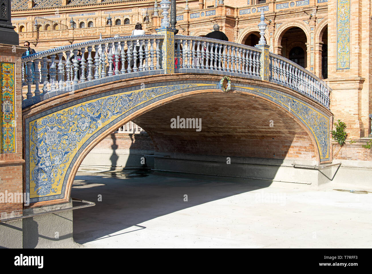 Séville, Andalousie, Espagne - Février 2019 : Plaza de España - Spain Square Banque D'Images