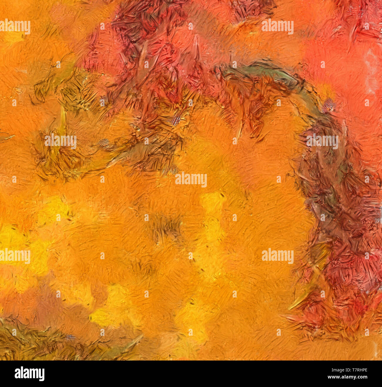 Dessin au pastel à l'huile. Résumé fond couleur. Fine art print. Style impressionnisme abstraction. Le surréalisme moderne de la peinture. Bon comme décor de mur de l'affiche. Banque D'Images