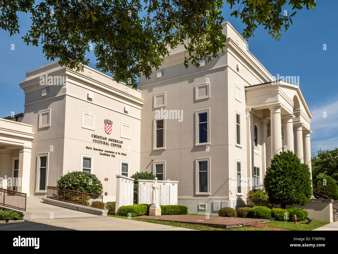 Centre Culturel Américain croate de Biloxi, Mississippi, États-Unis Banque D'Images