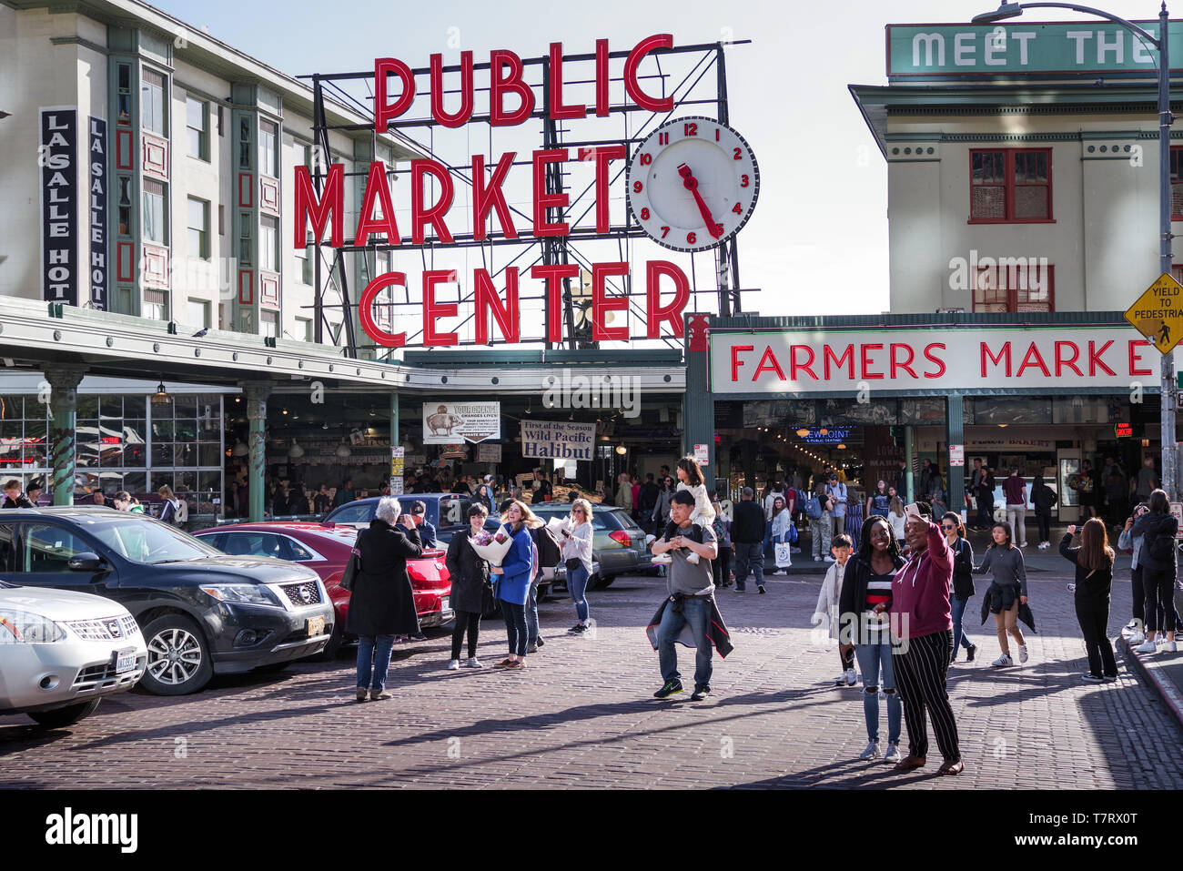 Célèbre Marché de Pike Place à Seattle, États-Unis Banque D'Images