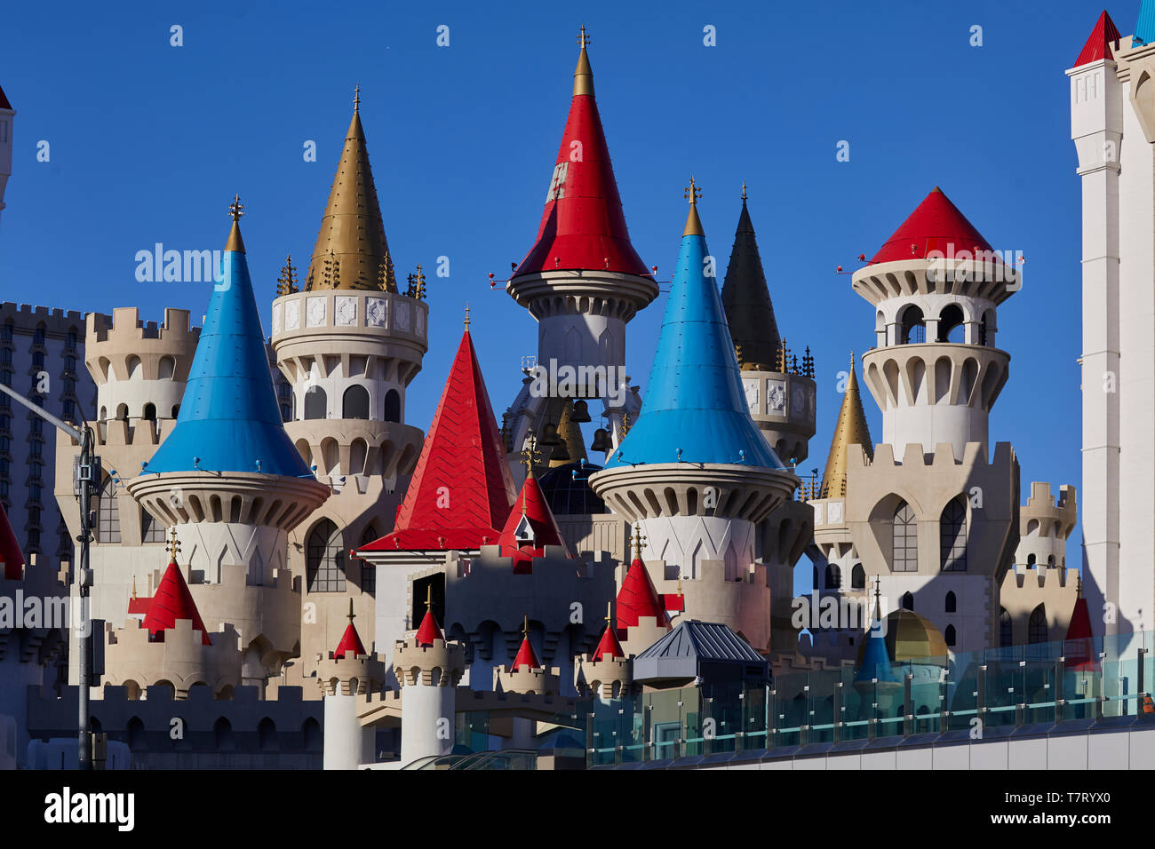 Las Vegas, Paradise, NEVADA USA, Camelot-themed Excalibur Hotel & Casino Banque D'Images