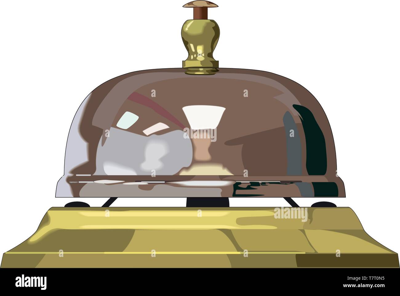 Appelez Bell Vector Illustration Illustration de Vecteur