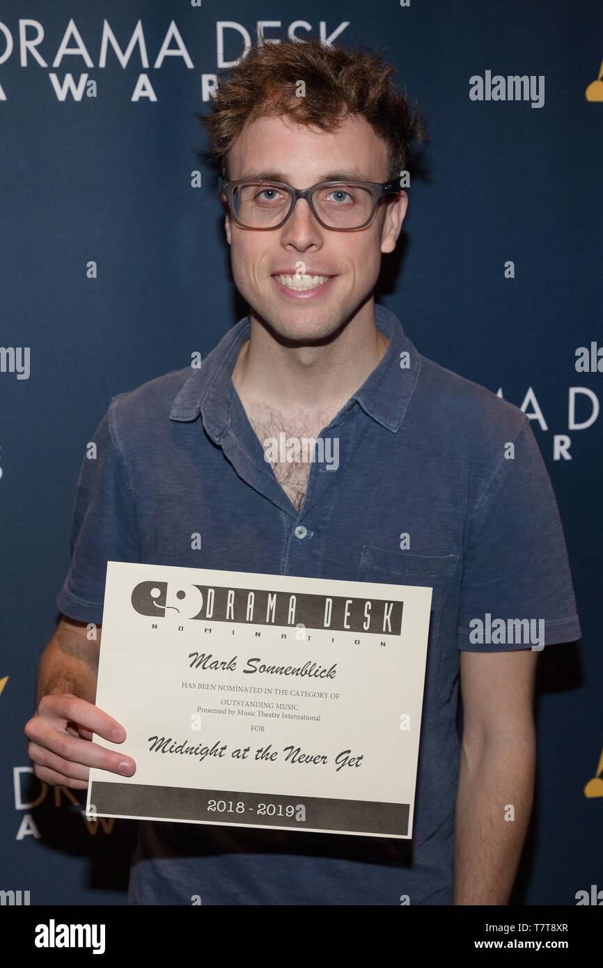New York, NY, USA. 8 mai, 2019. Mark Sonnenblick aux arrivées pour le Drama Desk Awards 2019 Accueil Candidats, vert Prix 42 au Yotel, New York, NY Le 8 mai 2019. Credit : Everett Collection Inc/Alamy Live News Banque D'Images