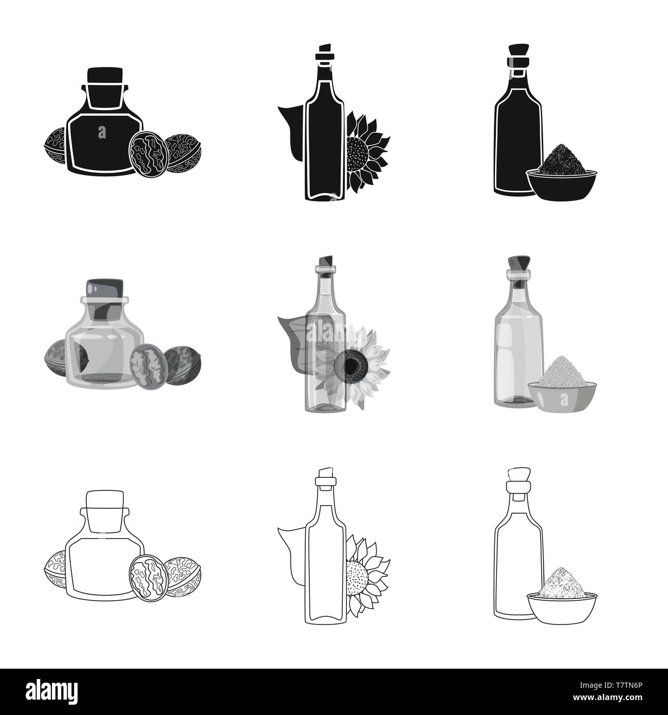 Noyer,tournesol,graines de sésame,alimentation,bio,soleil,vitamine,froid,m,enfoncé,usine,produits,core |,fleur,ferme,lambris,nature,cuisine,condiment culinaire,bol,,trognon,alimentation,feuilles,,plastique,botanique,sain,légumes,huile,agriculture,bouteille,verre,cuisine,Culture,nutrition,set,produits biologiques,vector icon,illustration,collection,isolé,design,graphisme,élément vecteur vecteurs,signer , Illustration de Vecteur