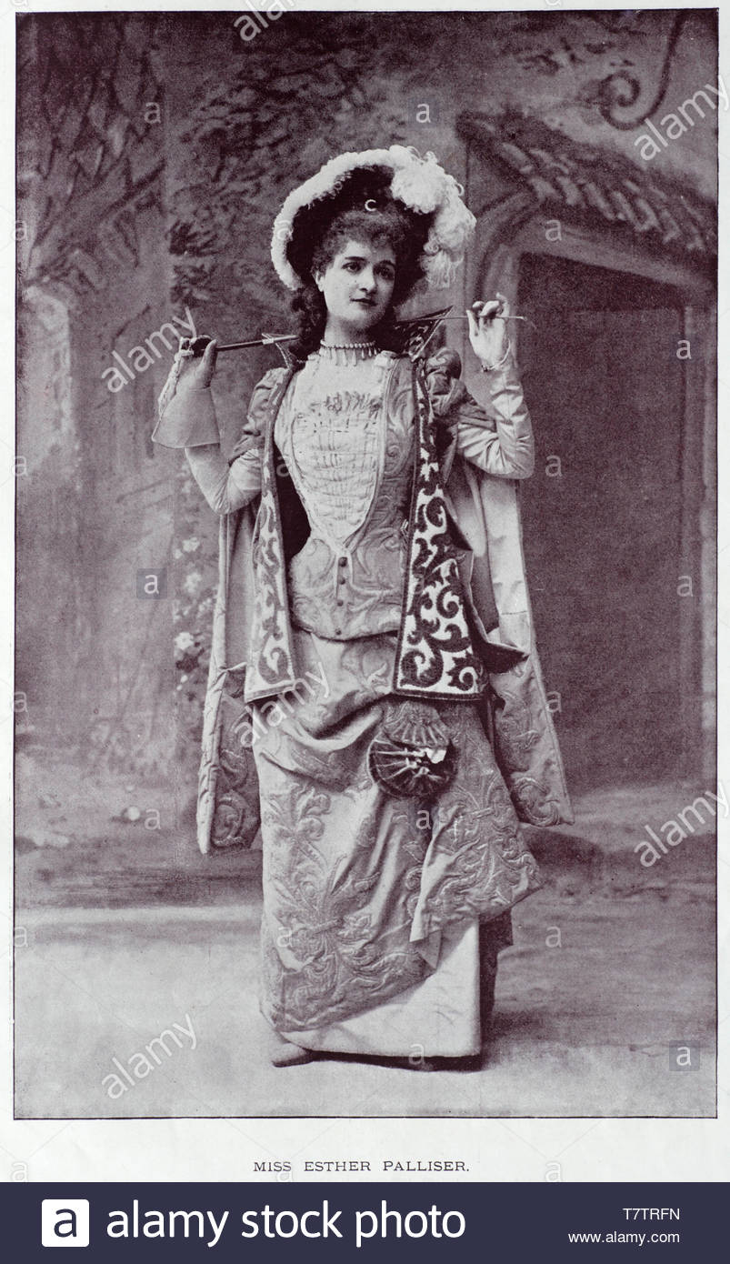 Esther Palliser, était une soprano américaine, photographie de 1890 Banque D'Images