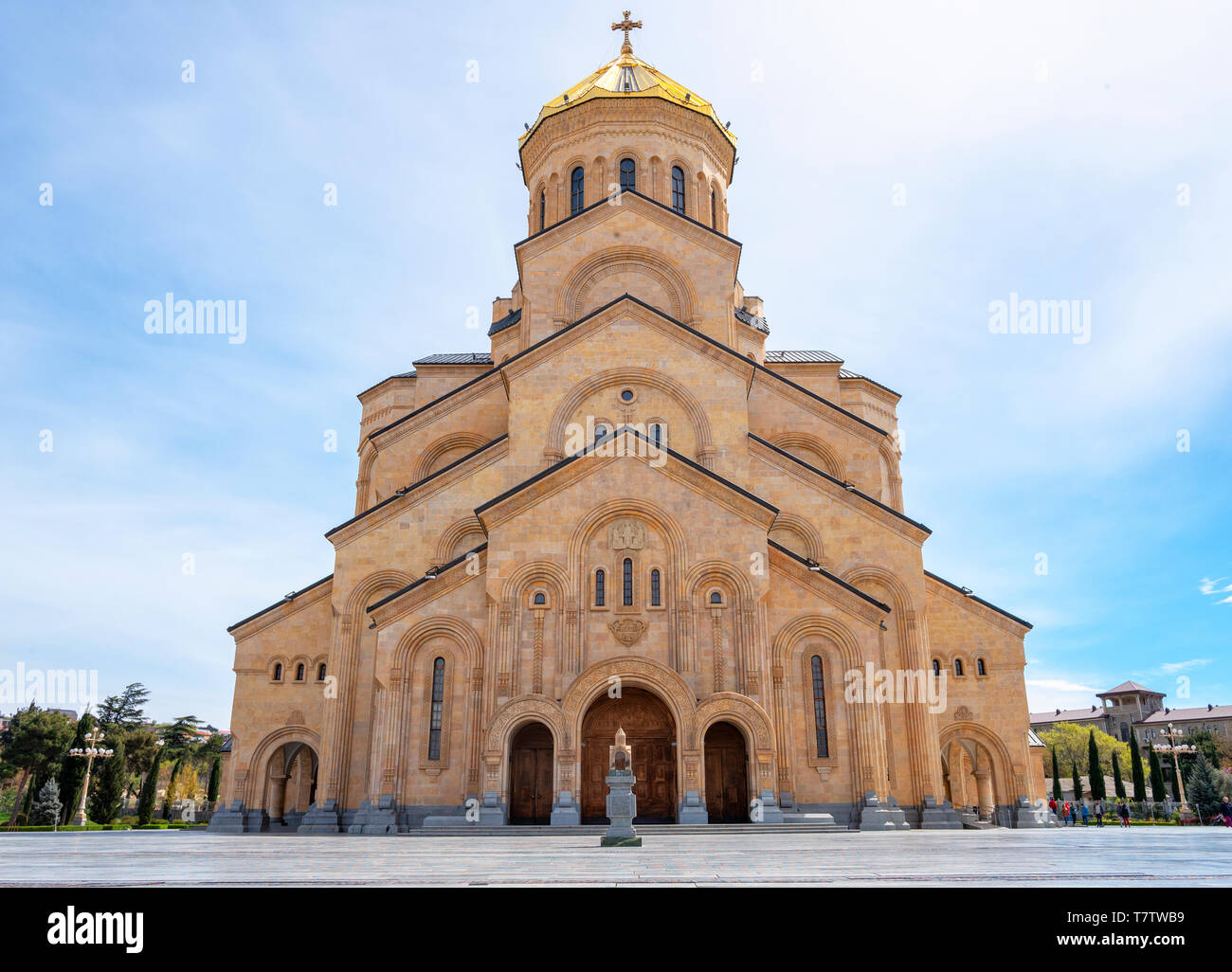 La Cathédrale Holy Trinity de Tbilisi Géorgie Banque D'Images