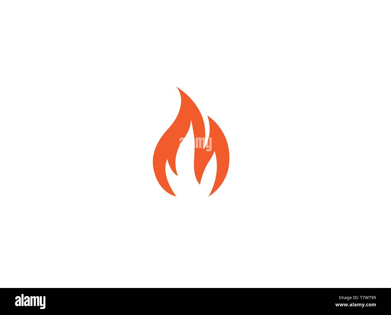 Logo Fire Flame Illustration de Vecteur