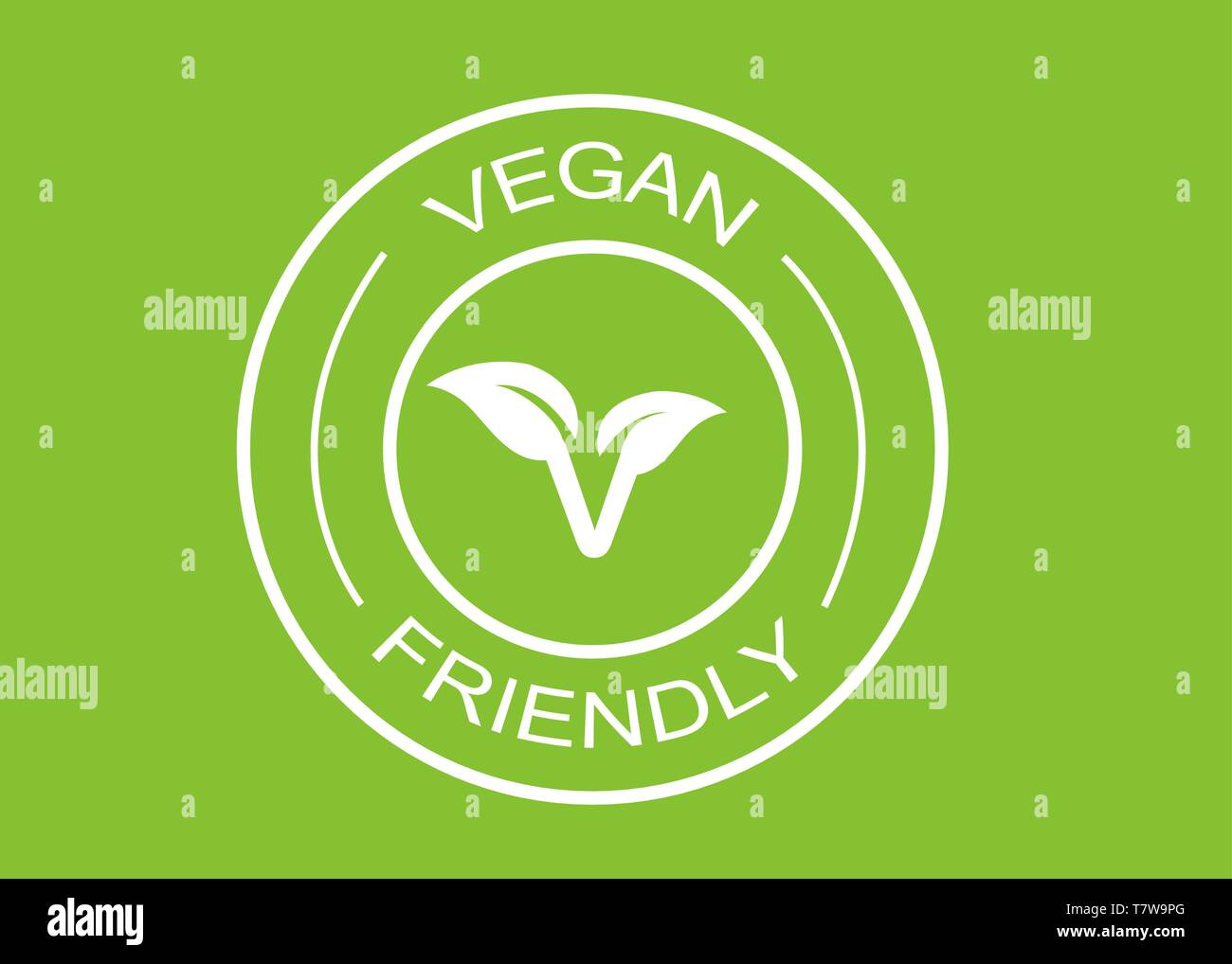 Vector Illustration de l'alimentation végétalienne. L'icône de menu. Illustration de Vecteur