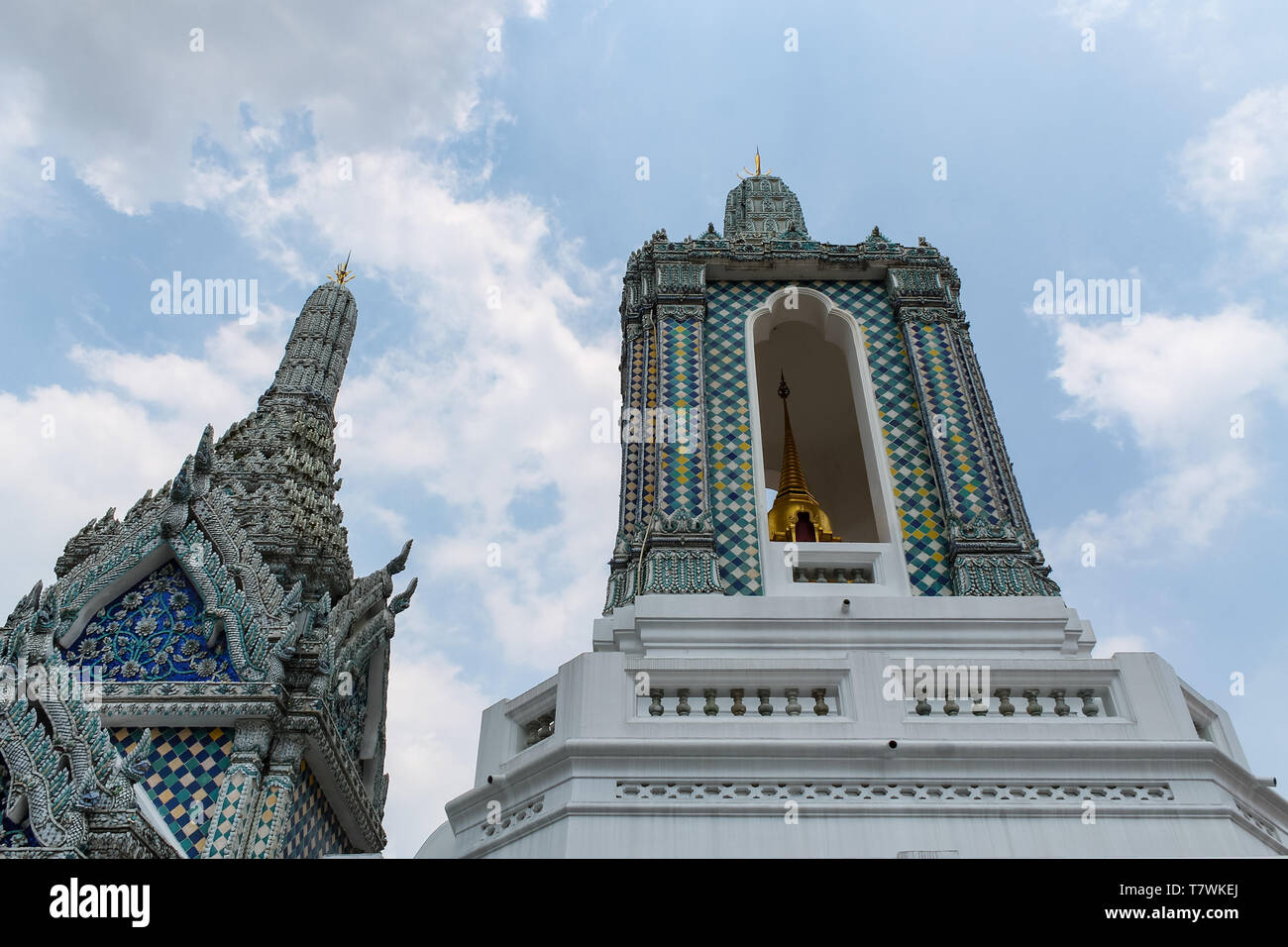 BANGKOK, THAÏLANDE - 25 août 2016 : Impression de Le Palais Royal, situé sur l'île de Rattanakosin, Bangkok, Thaïlande. Banque D'Images