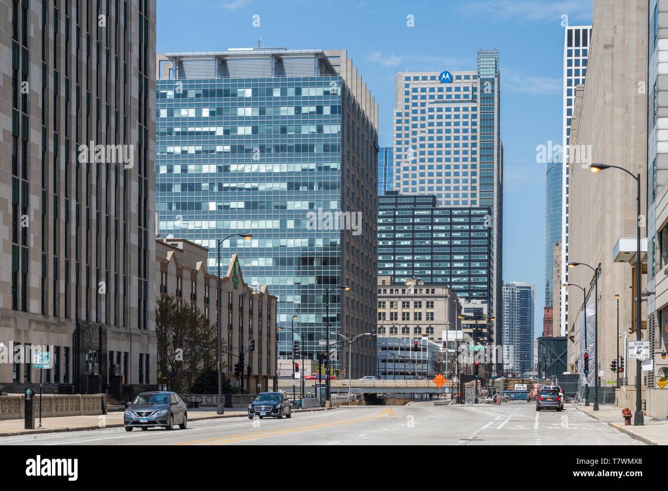 Bâtiments dans le centre-ville de Chicago Banque D'Images