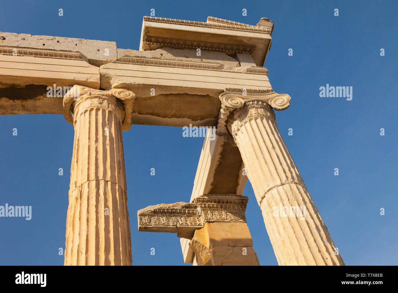 Templo de Erecteion. Acrópolis. Athènes, Grèce Banque D'Images