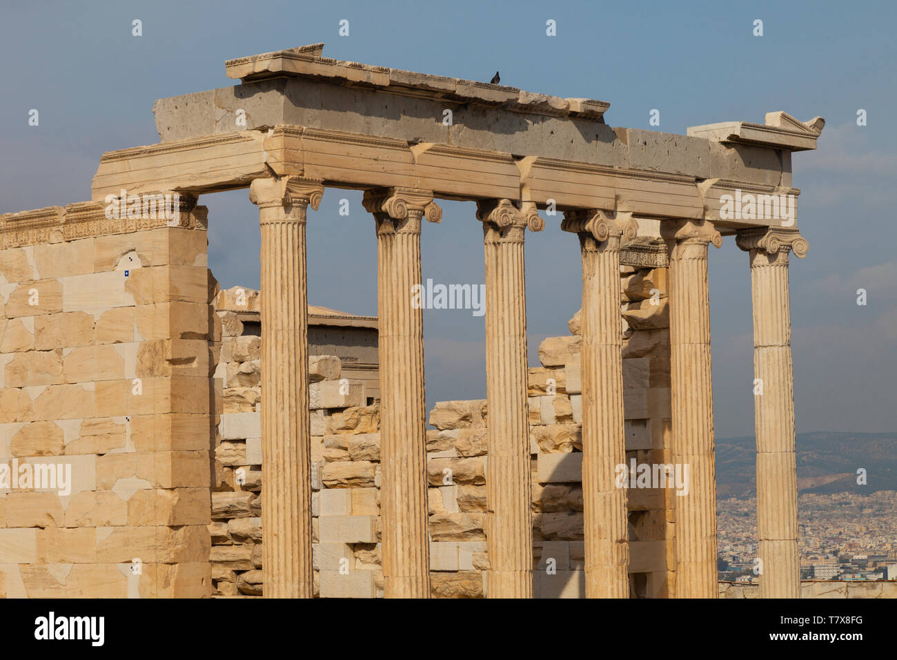 Templo de Erecteion. Acrópolis. Athènes, Grèce Banque D'Images