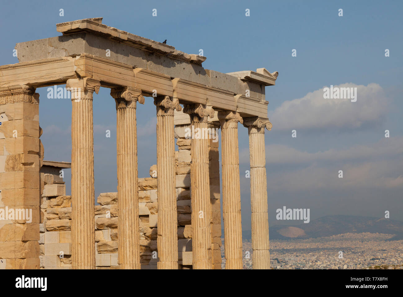 Templo de Erecteion. Acrópolis. Athènes, Grèce Banque D'Images