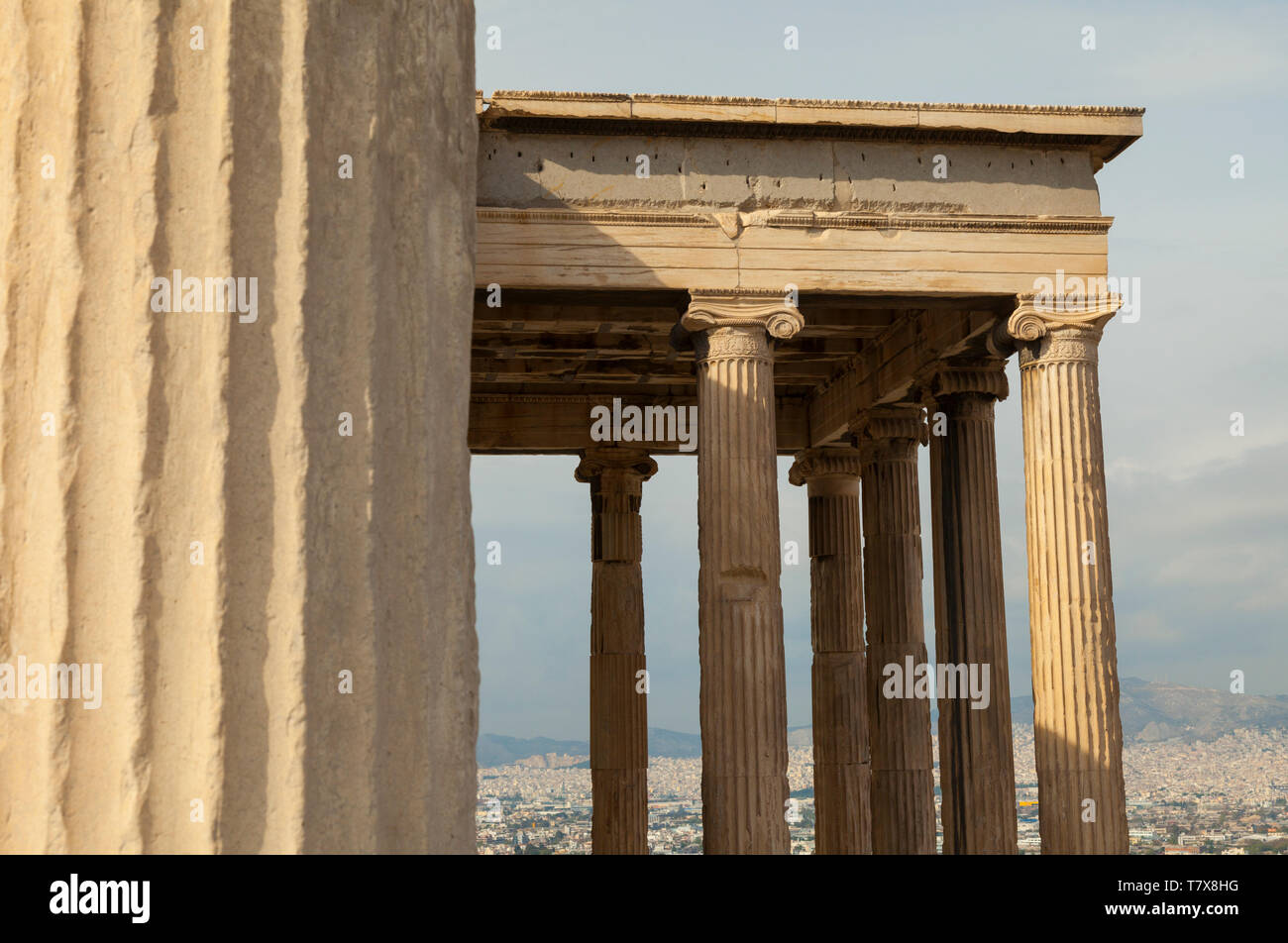 Templo de Erecteion. Acrópolis. Athènes, Grèce Banque D'Images