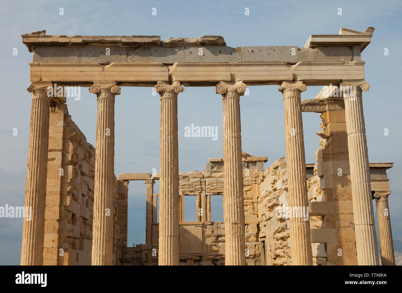 Templo de Erecteion. Acrópolis. Athènes, Grèce Banque D'Images