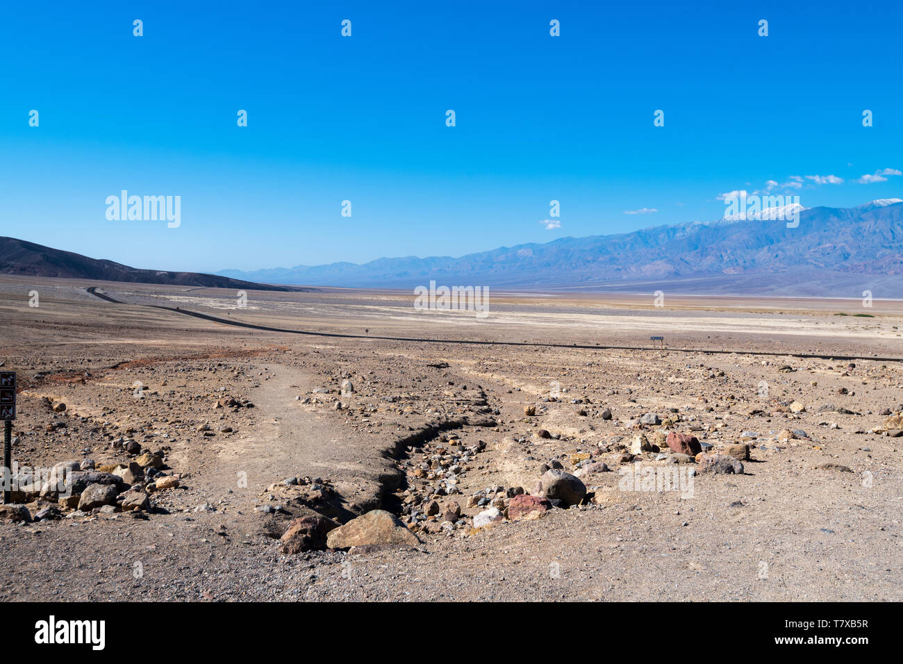 Paysage de la Death Valley National Park, California, USA. *** *** Légende locale Banque D'Images