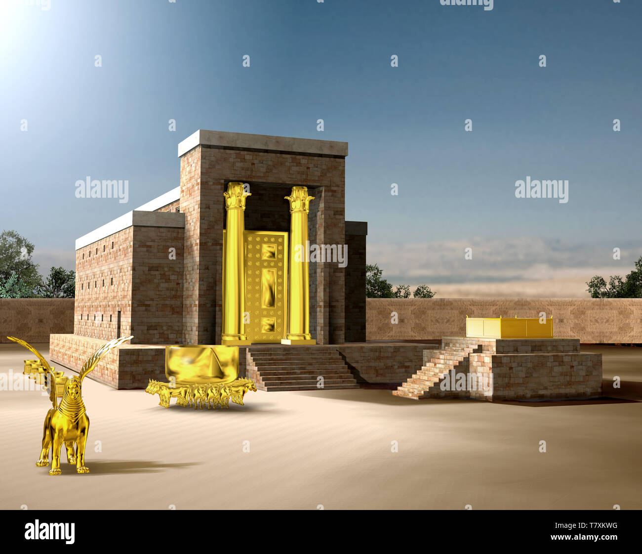 À partir de l'Ancien Testament, le Temple juif de Salomon a été le premier  temple sacré de l'ancien Israël, situé à Jérusalem et construit par le roi  Solom Photo Stock - Alamy