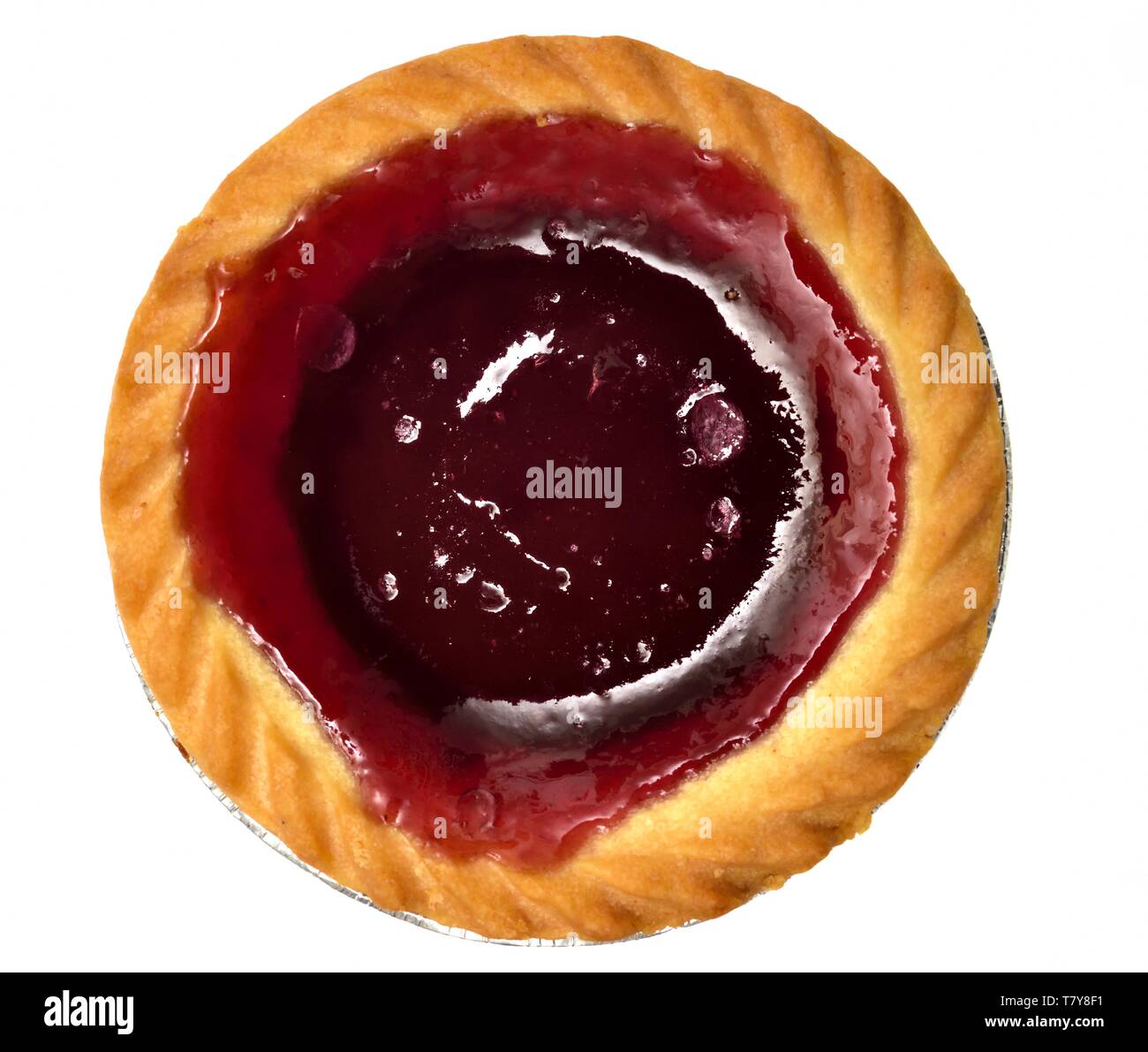 Tarte aux framboises Banque D'Images