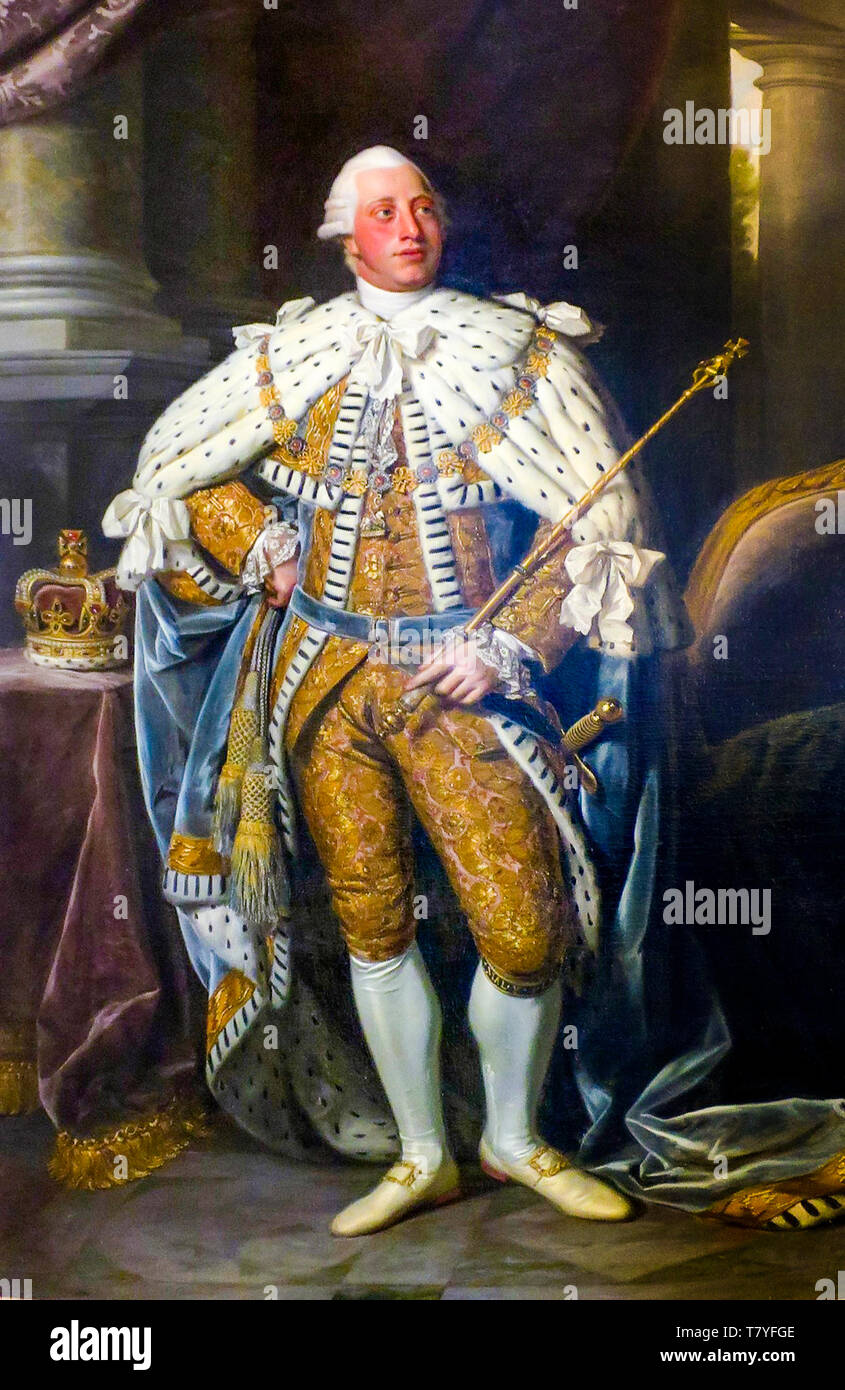 Nathaniel Dance-Holland, Portrait de George III, peinture, 1773 Banque D'Images