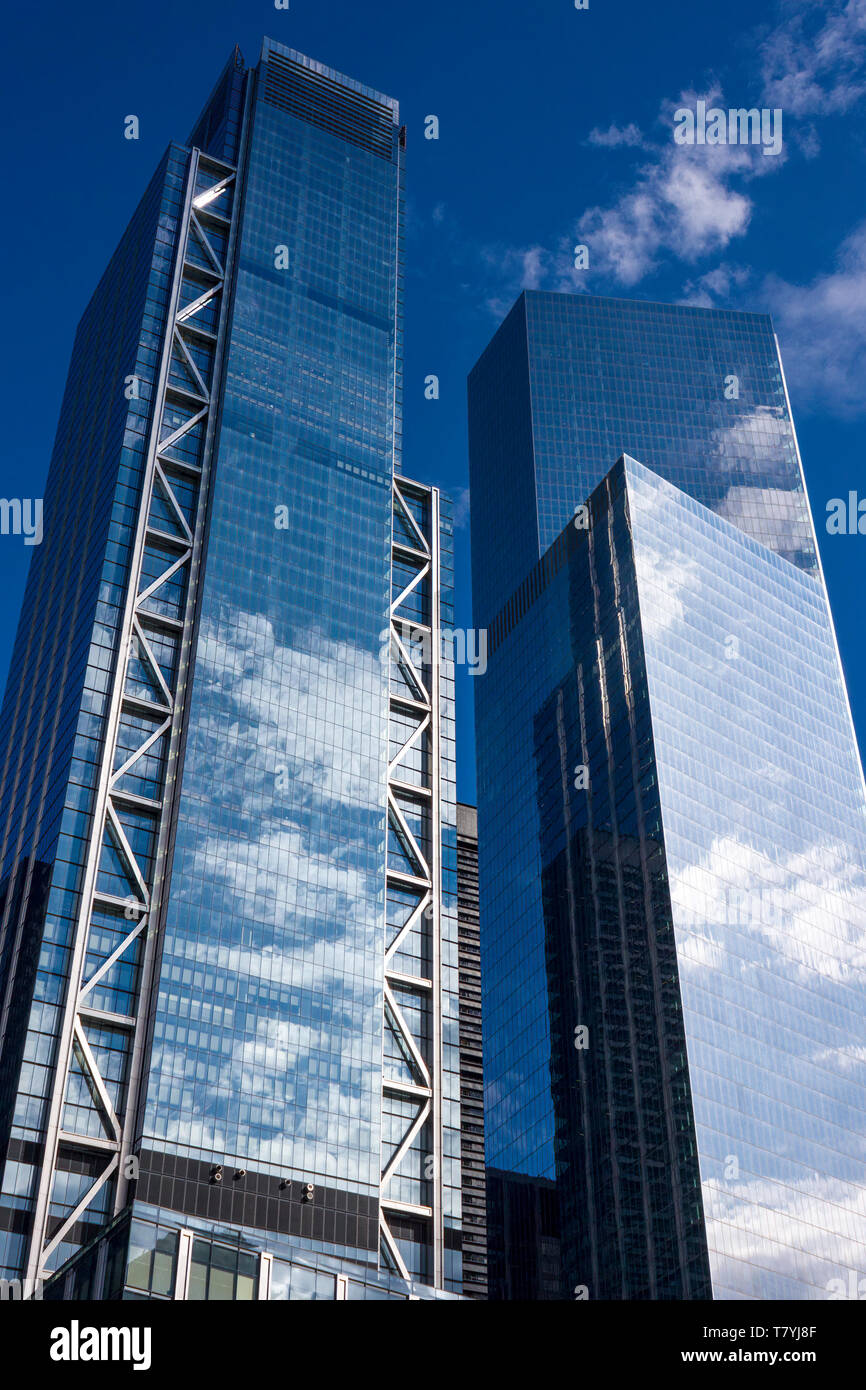 Trois World Trade Center (WTC 3) et quatre World Trade Center (WTC 4), Lower Manhattan, New York City, USA Banque D'Images