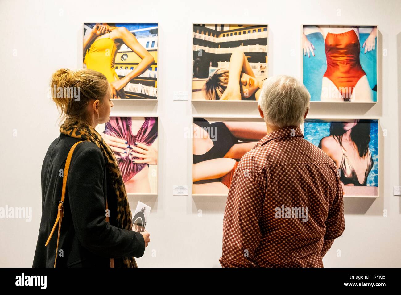 France, Paris, Salon de la photographie contemporaine Fotofever par photographes Banque D'Images