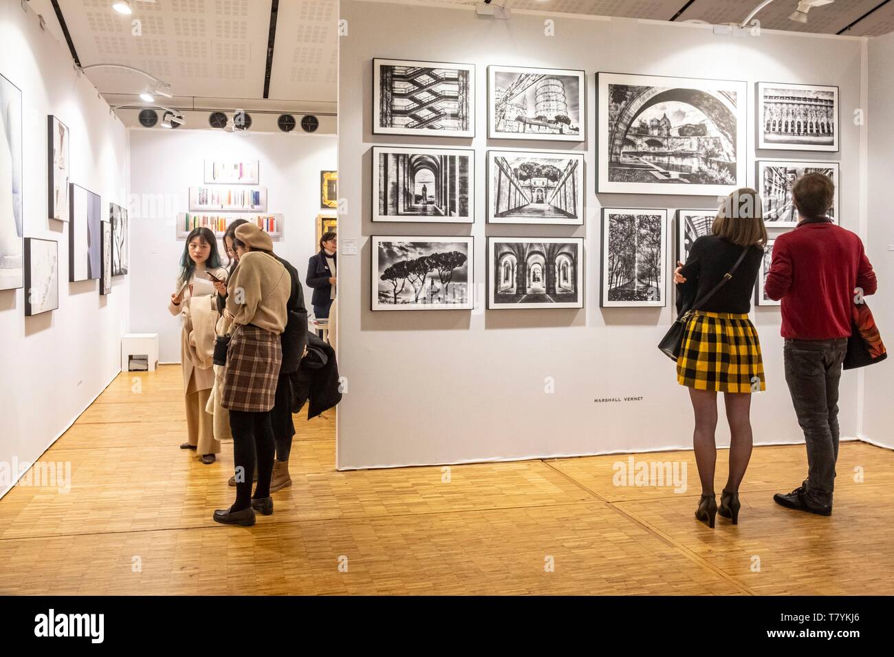 France, Paris, Salon de la photographie contemporaine Fotofever par photographes Banque D'Images