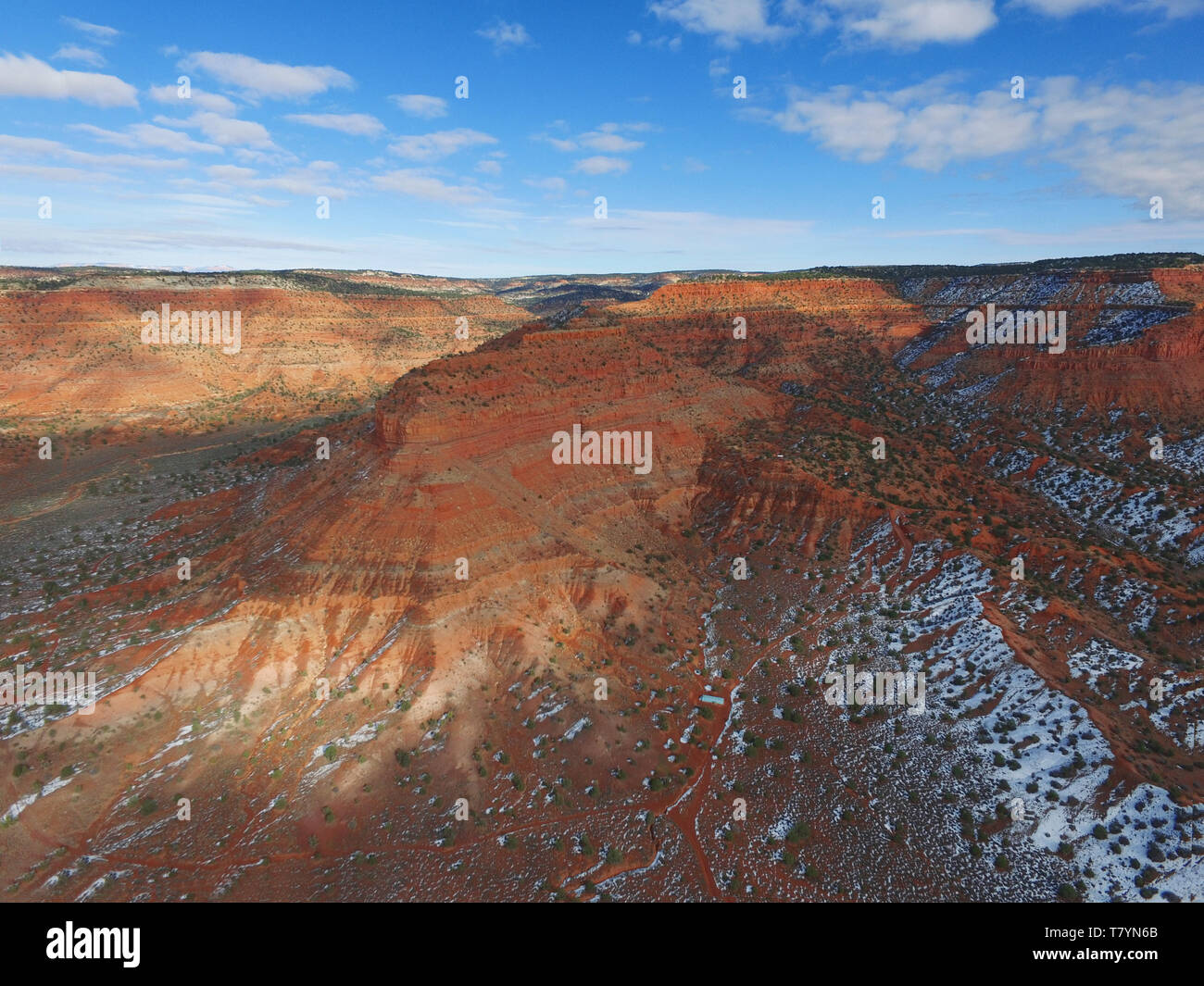 Drone abattu de sommets Canyon près de Kanab, Utah Banque D'Images