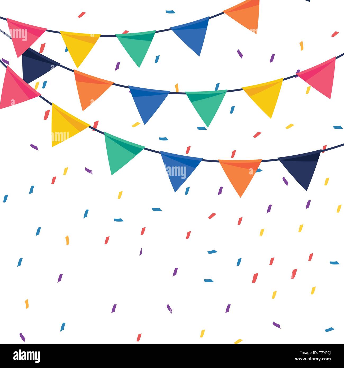Fanions et banderoles celebration vector illustration graphic design ...
