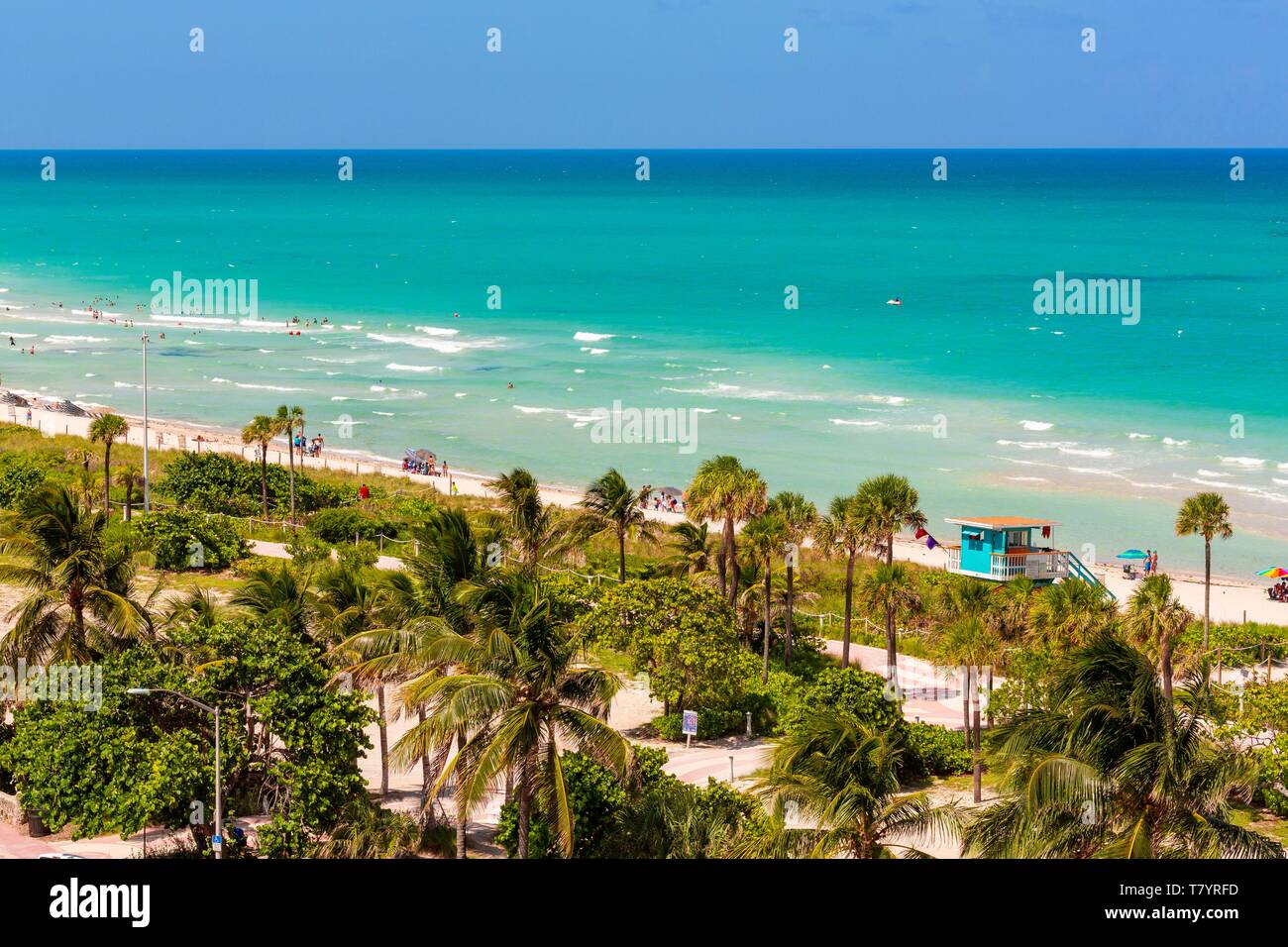 États-unis, Floride, Miami, vue de Nobu Hotel Banque D'Images