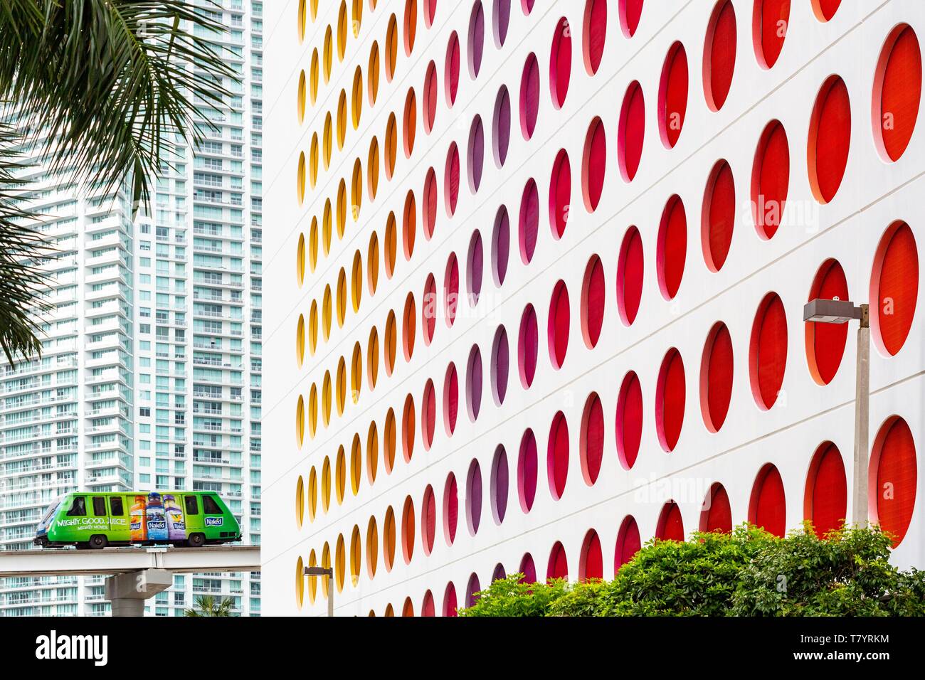 États-unis, Floride, Miami, 500 Brickell Tour Est Banque D'Images