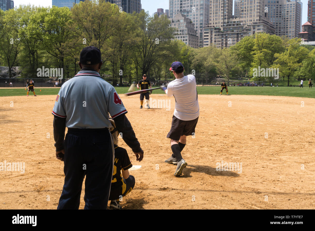 Central Park à New York City est populaire au printemps, USA Banque D'Images