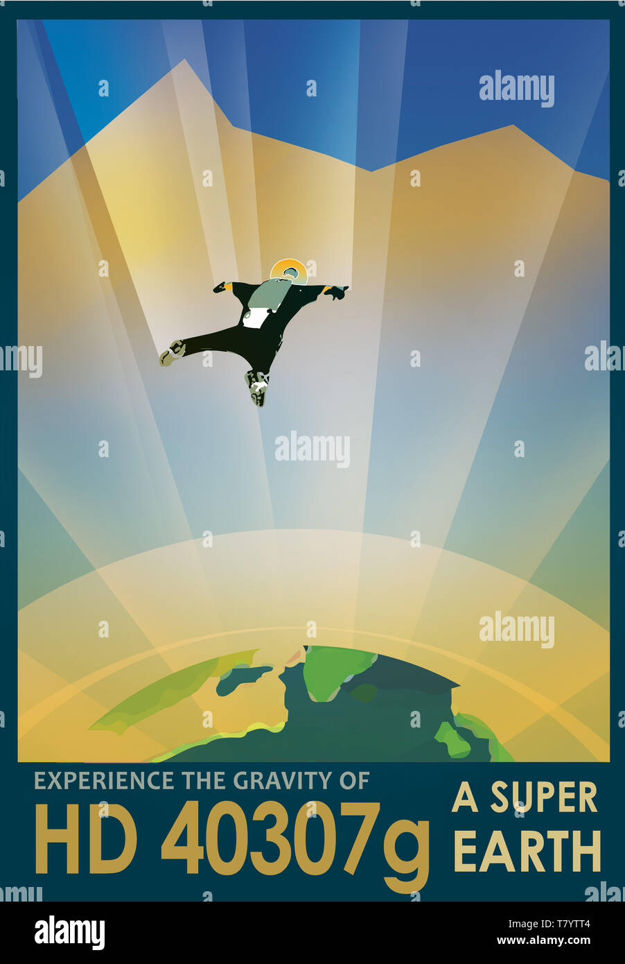 Visions de l'avenir, de l'espace Voyage Vacances Banque D'Images