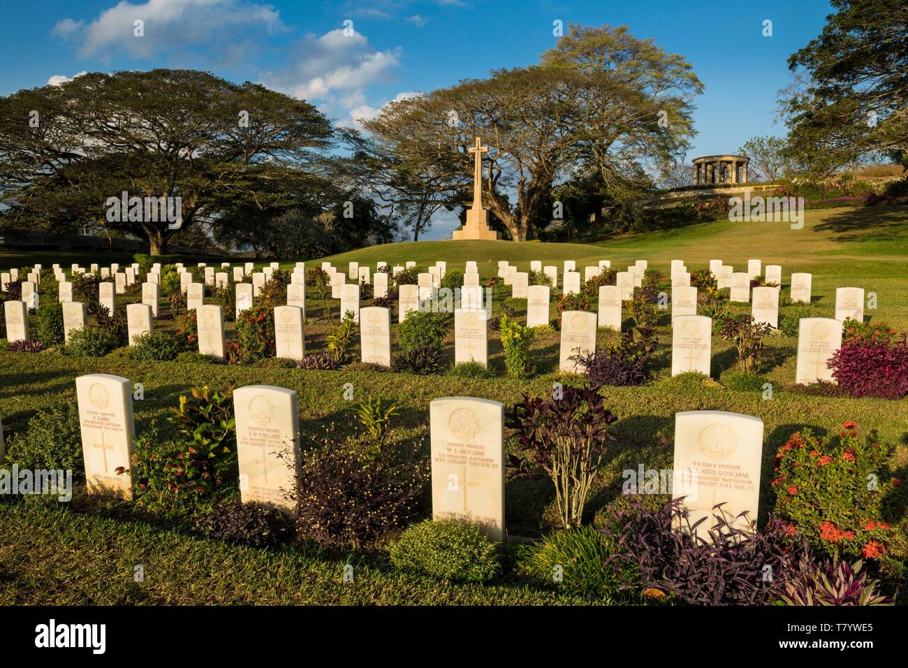 La Papouasie-Nouvelle-Guinée, /District de la capitale nationale, Port Moresby, Bomana cimetière militaire Banque D'Images