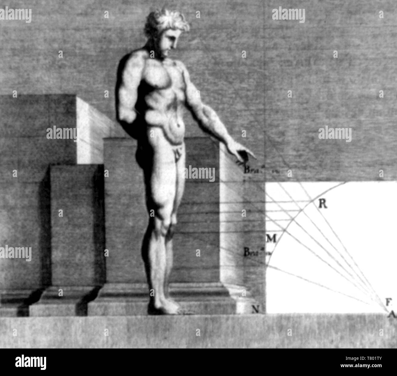 Leonardo Da Vinci, Ombres et lumières Banque D'Images