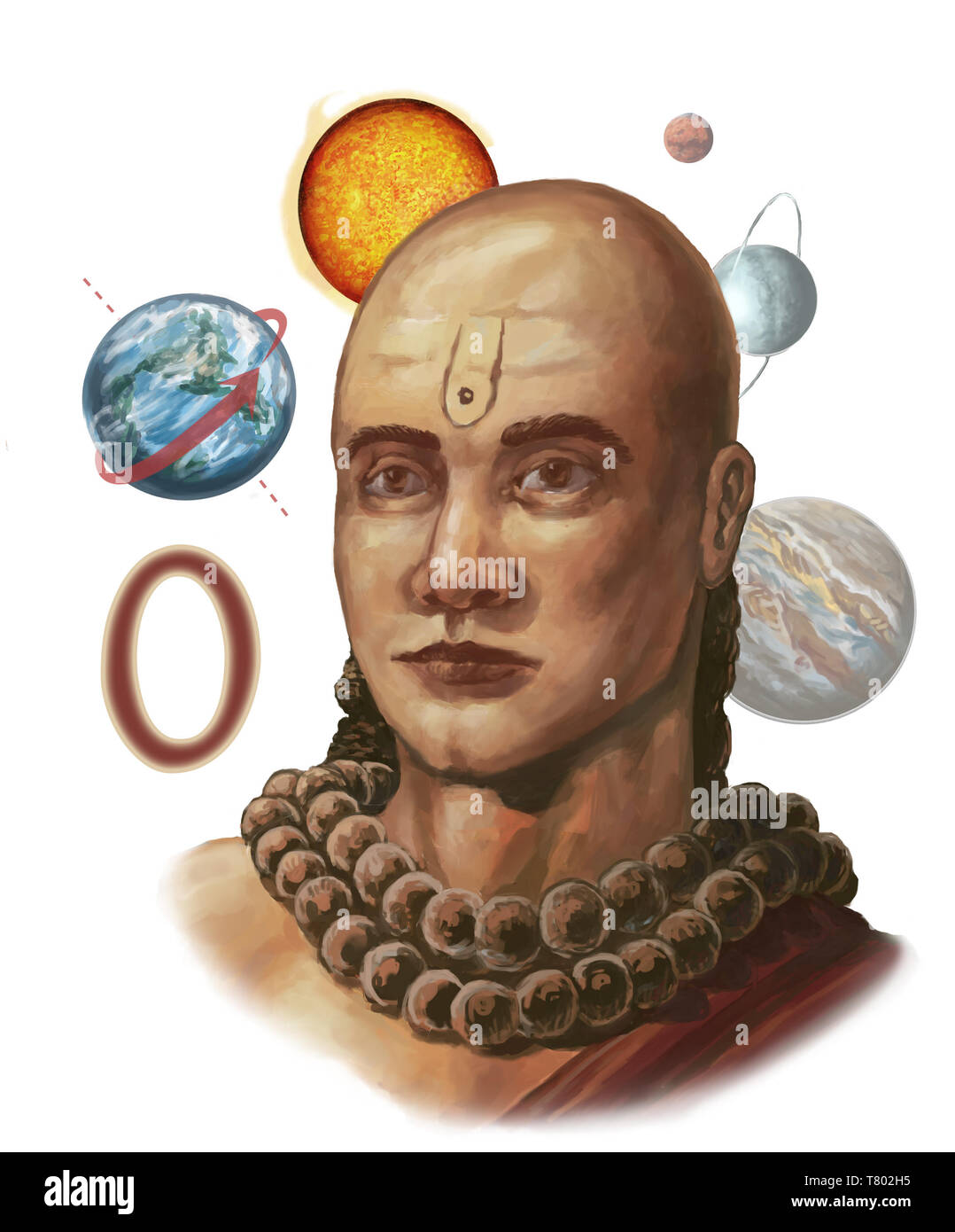 Aryabhata, 6e siècle mathématicien indien Banque D'Images