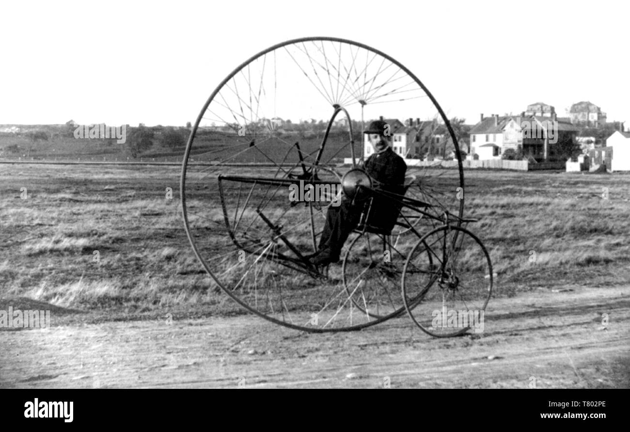 Tricycle Oldreive, 1882 Banque D'Images