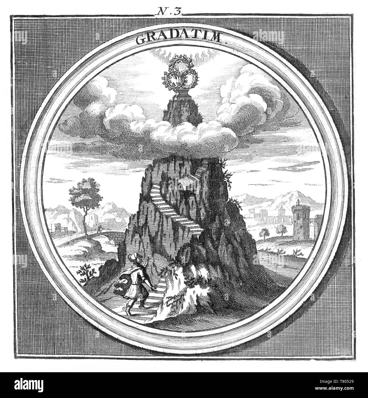Meteorologia Borroménane, 1709, Banque D'Images