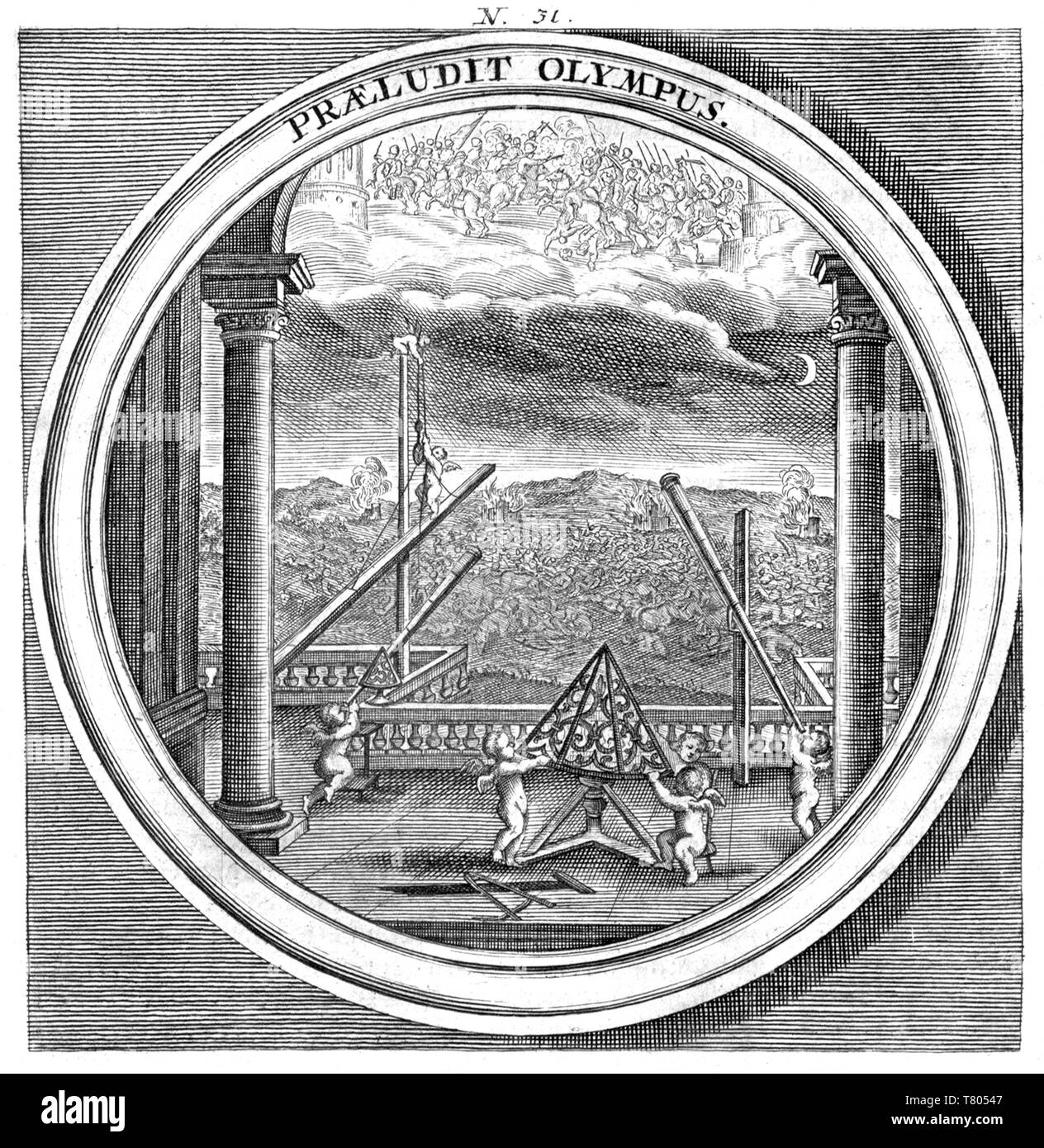 Meteorologia, la navigation astronomique, 1709 Banque D'Images