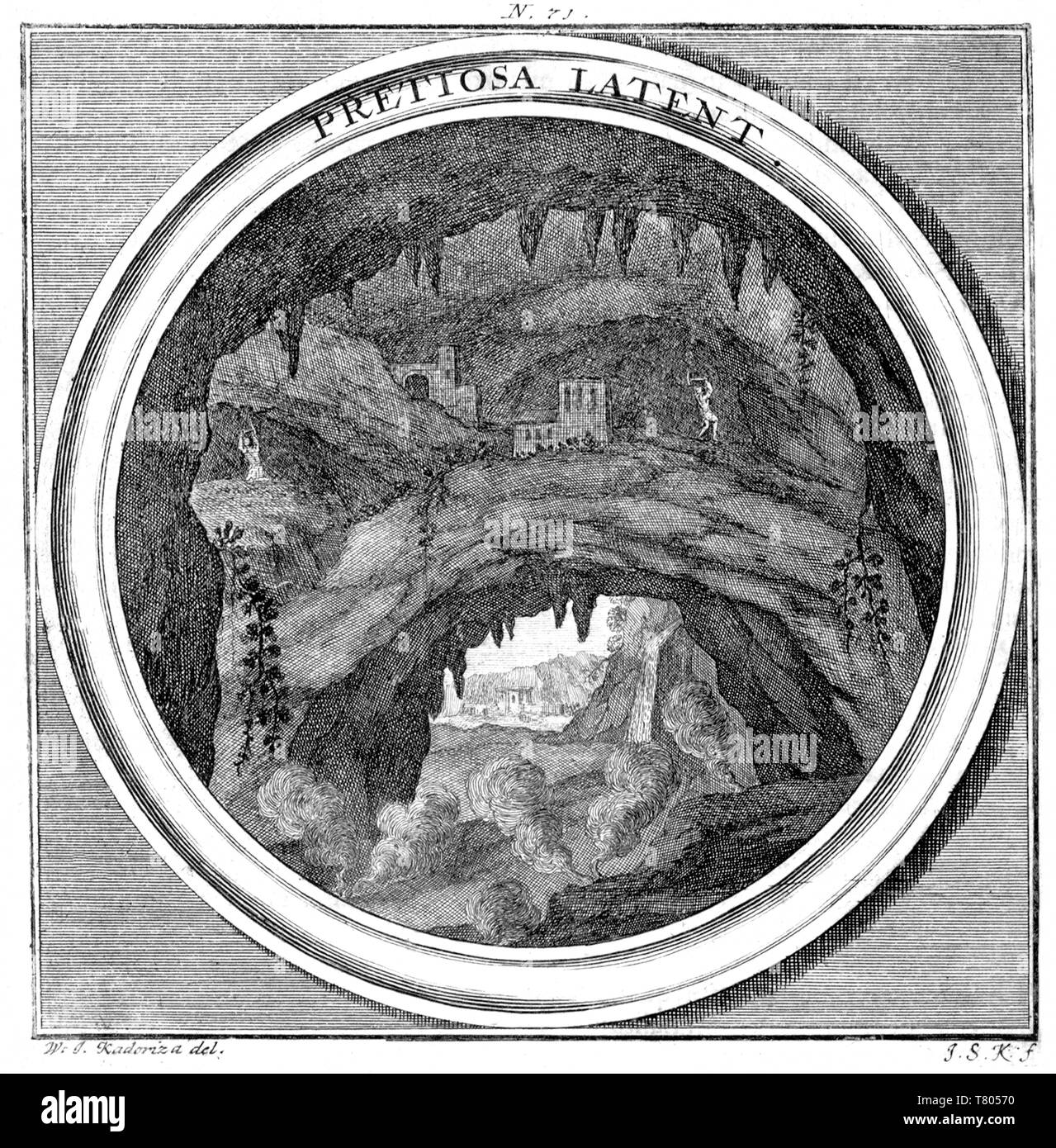 Meteorologia, exploitation minière, 1709 Banque D'Images