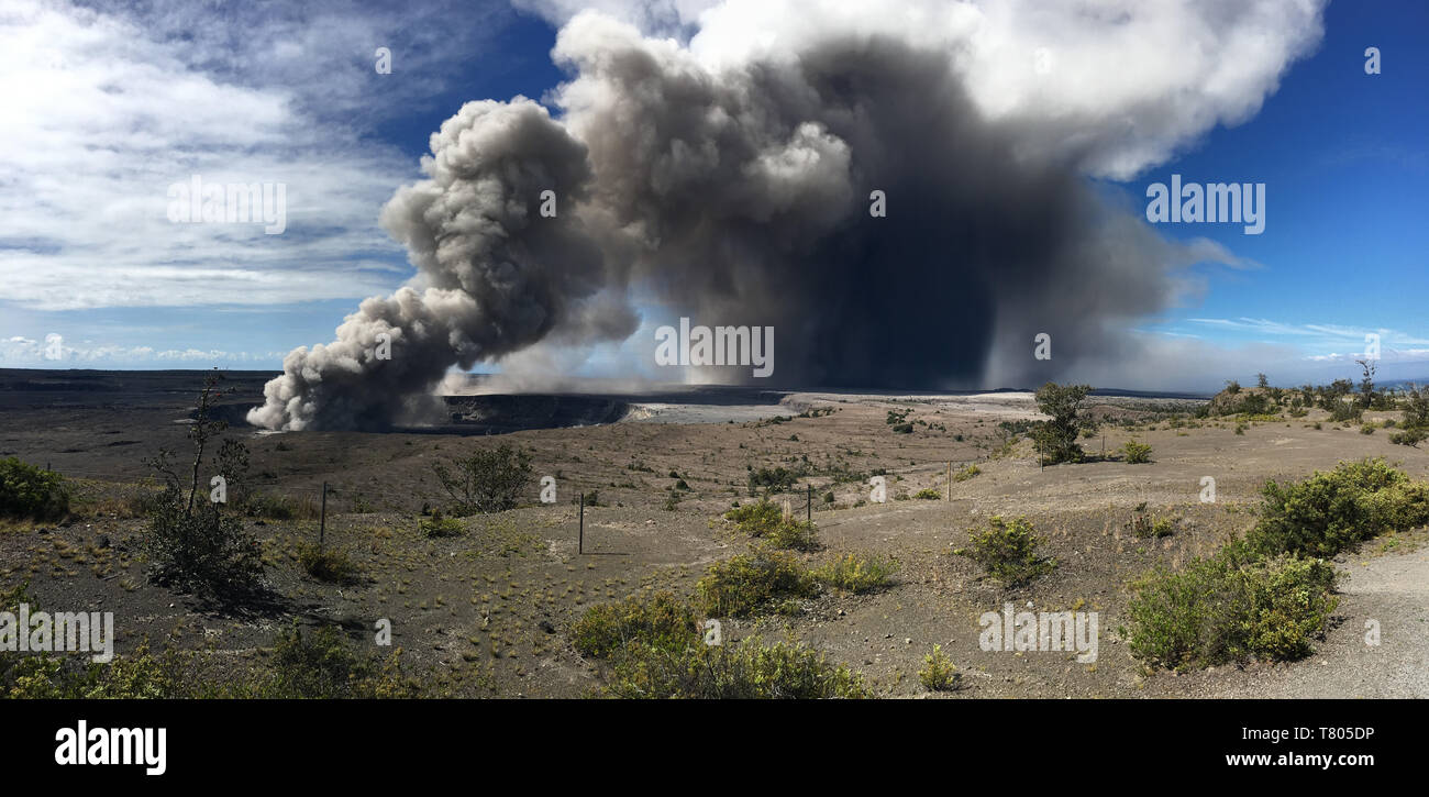 Éruption du Kilauea 2018 Banque D'Images