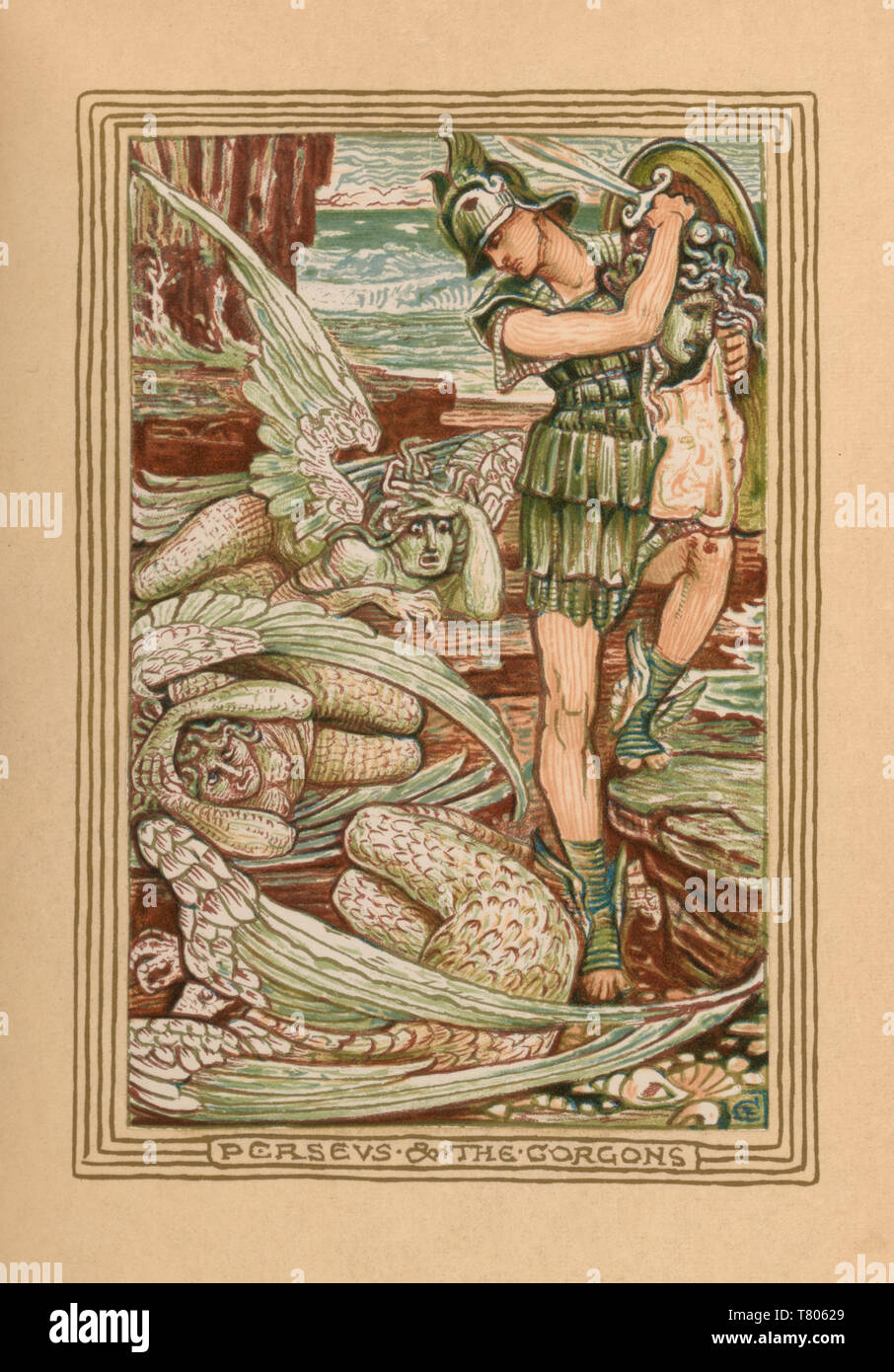 Perseus et les gorgones Banque D'Images