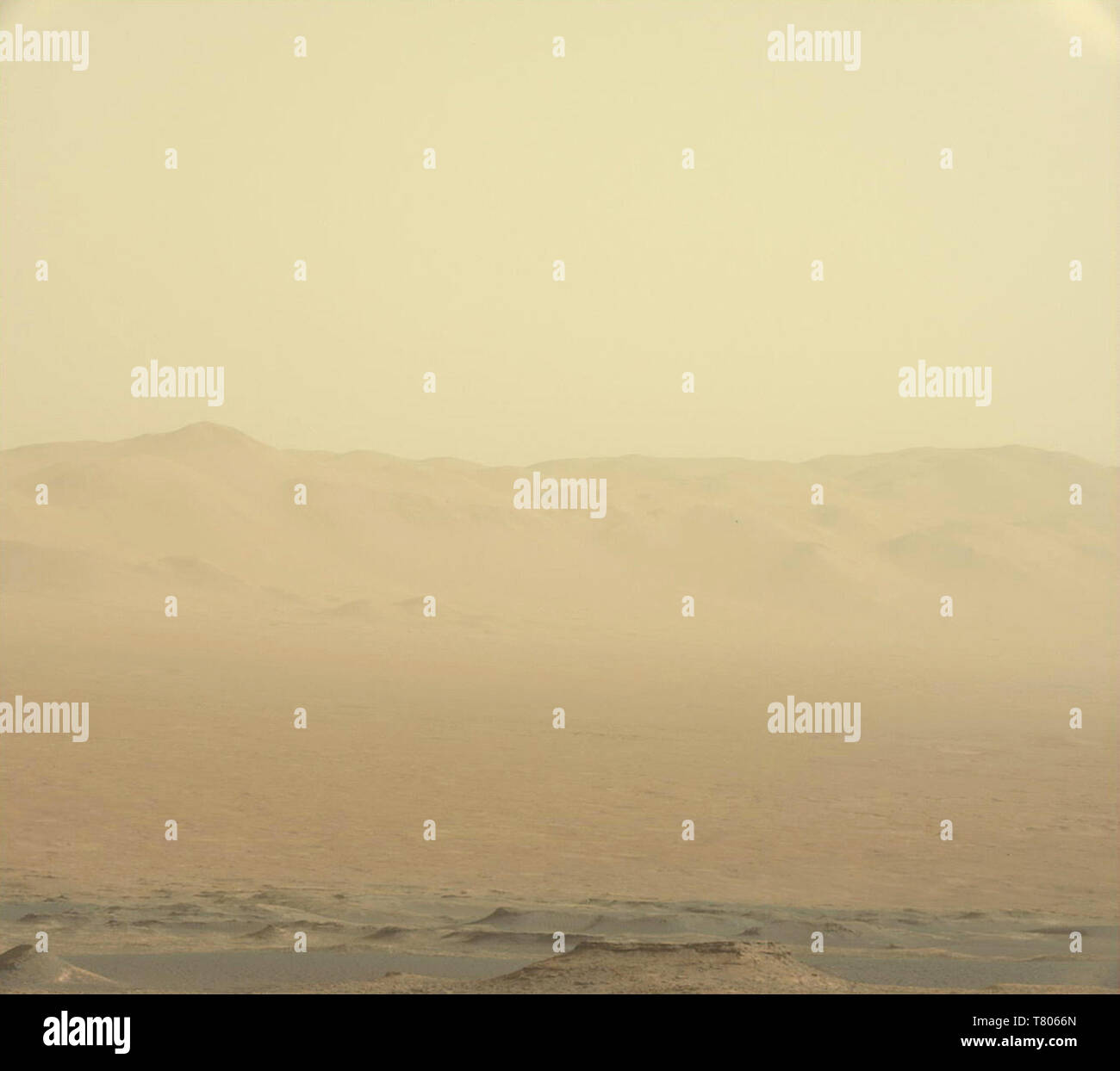 Tempête de poussière sur Mars, 2018 Banque D'Images